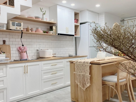 Nội thất tone trắng mang đến vẻ đẹp tinh tế cho ngôi nhà!