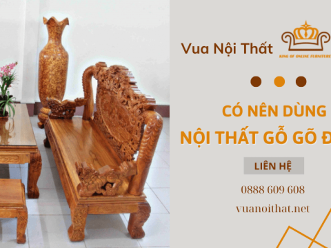 Có nên sử dụng gỗ gõ đỏ trong trang trí nội thất không?