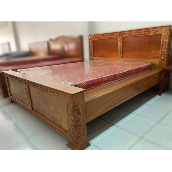 GIƯỜNG GÕ ĐỎ - TRỤ 10 - NGANG 1M6