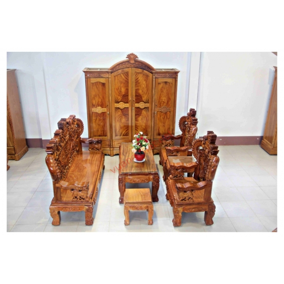 SALON RỒNG KHUỲNH - TAY 12 THƯỜNG - GÕ ĐỎ