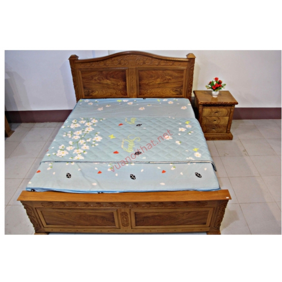 GIƯỜNG GÕ ĐỎ - NGANG 2M1 - TRỤ 15