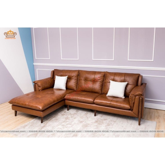 SOFA GÓC 2.2M X 1.6M NÂU BÒ (SFG-ND-005)