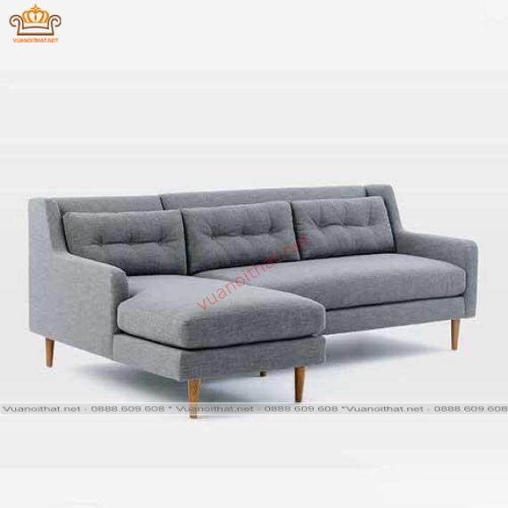 SOFA  GÓC 2.2M X 1.6M NỈ XÁM (SFG-NN-008)