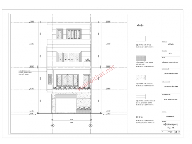 Nhà phố 5.8x15.8m, 1 trệt 2 lầu 1 tum