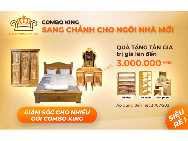 COMBO KING   sang chảnh - tiết kiệm - nhận quà lớn