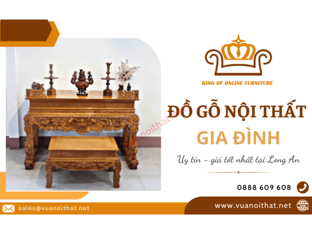 Đồ gỗ nội thất gia đình uy tín, giá tốt tại Long An